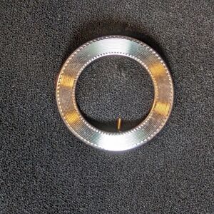 Monet Vintage Brooch Pin Signed Silvertone Circle Round Textured